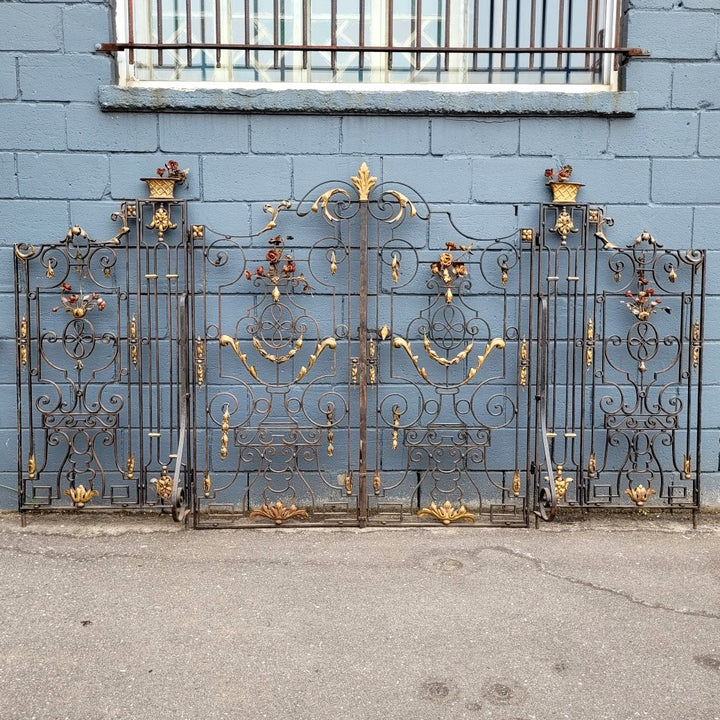 Antique Iron Gate Set