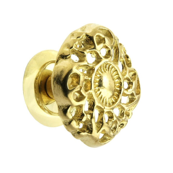 Cabinet Knob - Brass Victorian (1-½