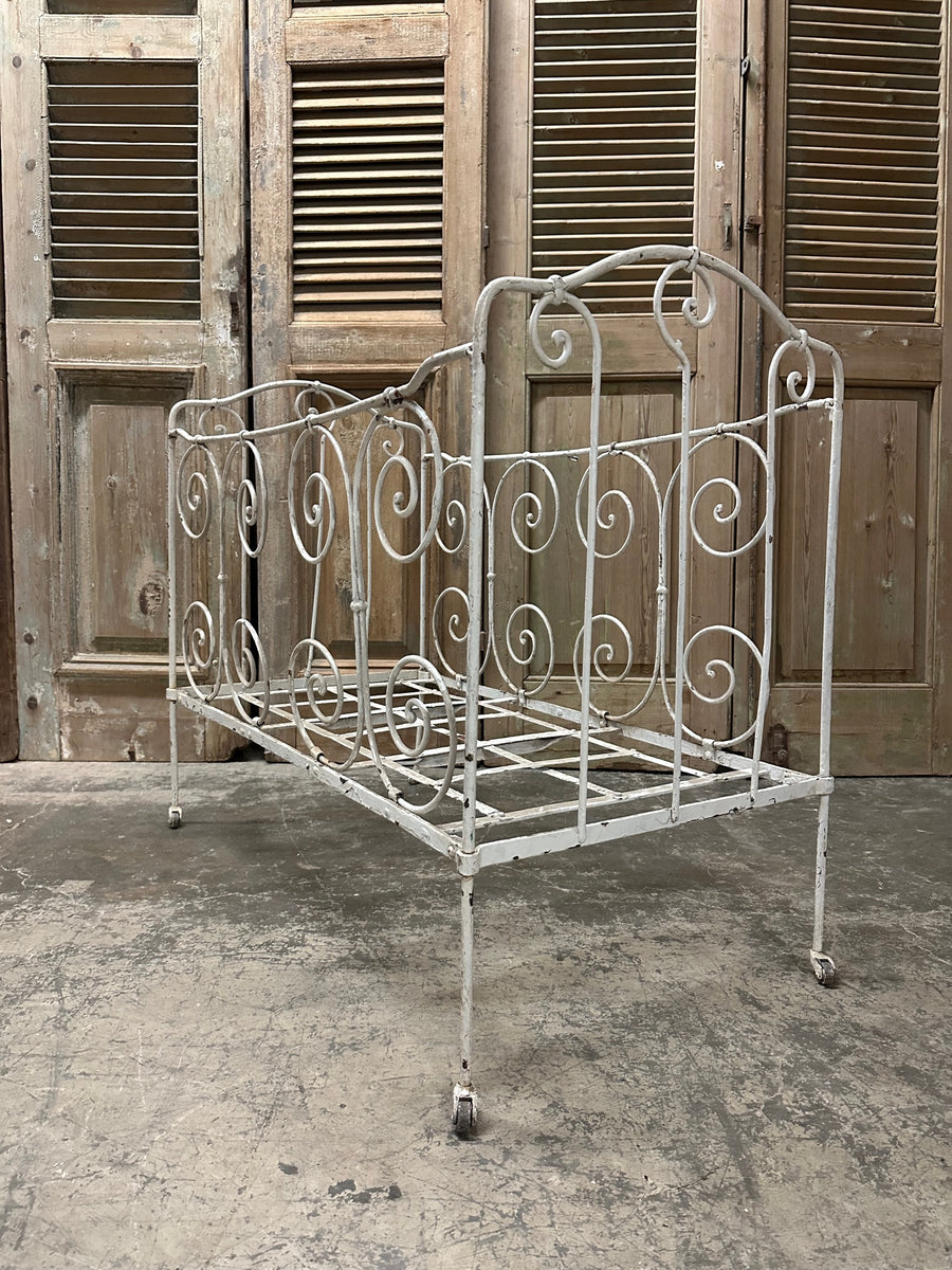 Antique Metal Baby Crib Vintage Metal Crib Antique Wrought Iron Crib