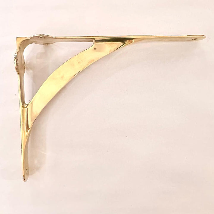 Classic Long Brass Shelf Bracket (7-½