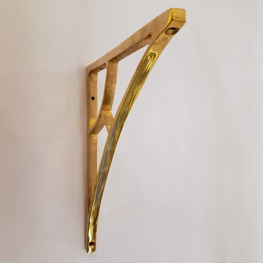 Contemporary Brass Shelf Bracket (8 x 7) – The Door Store