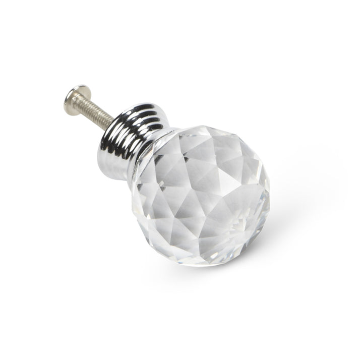 Cabinet Knob - Cut Glass Ball