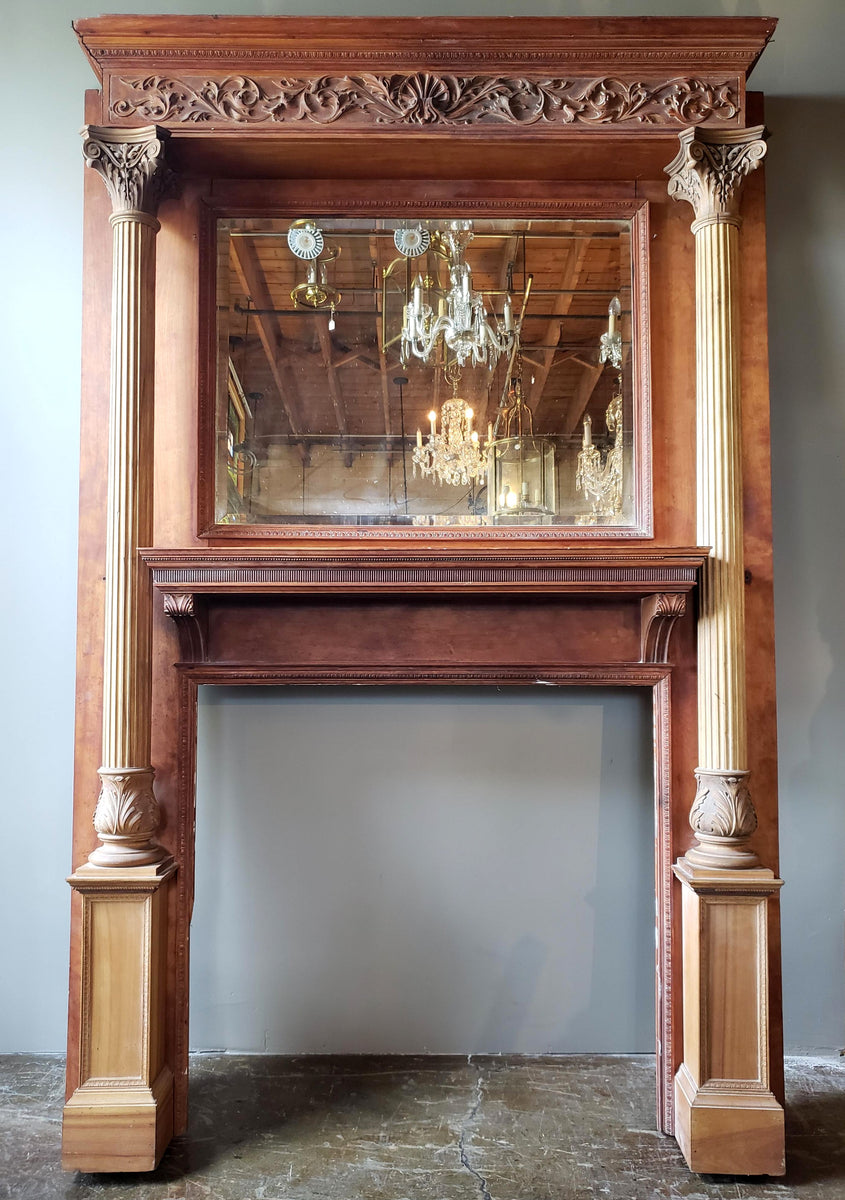 Antique Fireplace Mantel (65-¼w x 96-¼h) – The Door Store