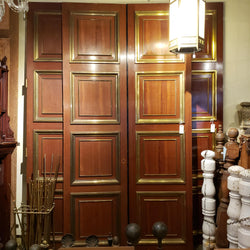 Pair Doors with Brass Trim (59" x 114")