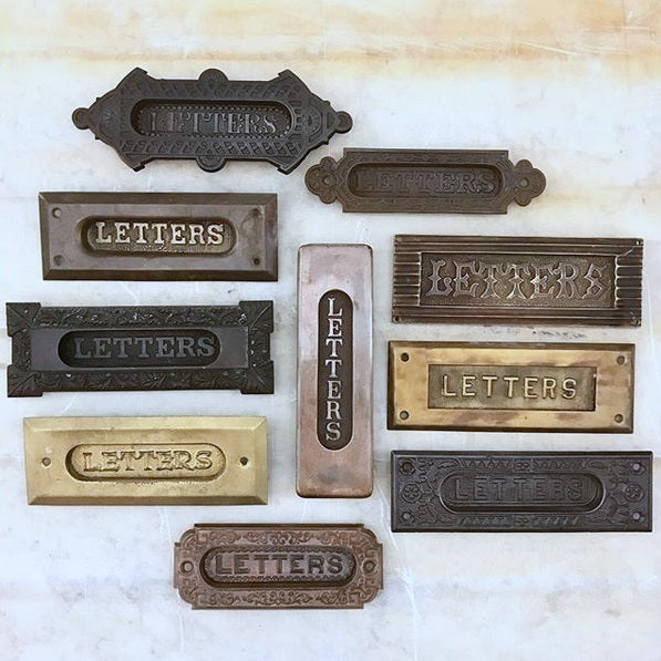 Antique Mail Letter Slots (Reference Library) The Door Store