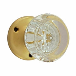 Doorknob Set - Art Deco Glass