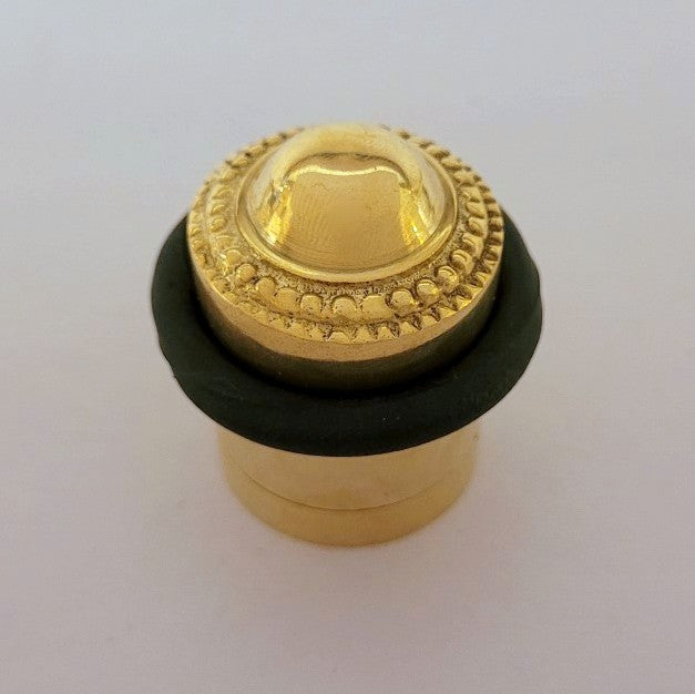 Floor Doorstop - Brass Beaded