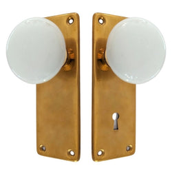 Doorknob Set Porcelain