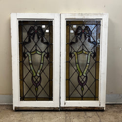 Stained Glass Window Pair (32½"x33")