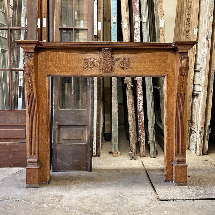 Oak Fireplace Mantel (60