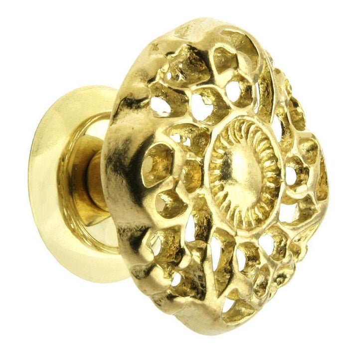 Cabinet Knob - Brass Victorian (1-½