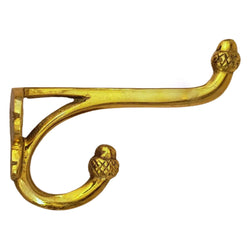 Brass Hook - Acorn