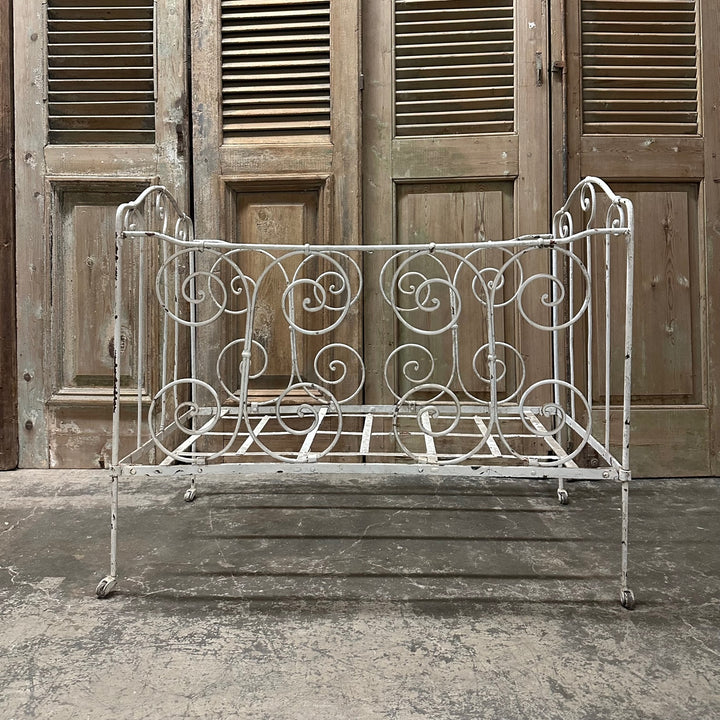 Antique Wrought Iron Crib