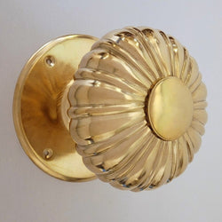 Brass Center Doorknob - Large