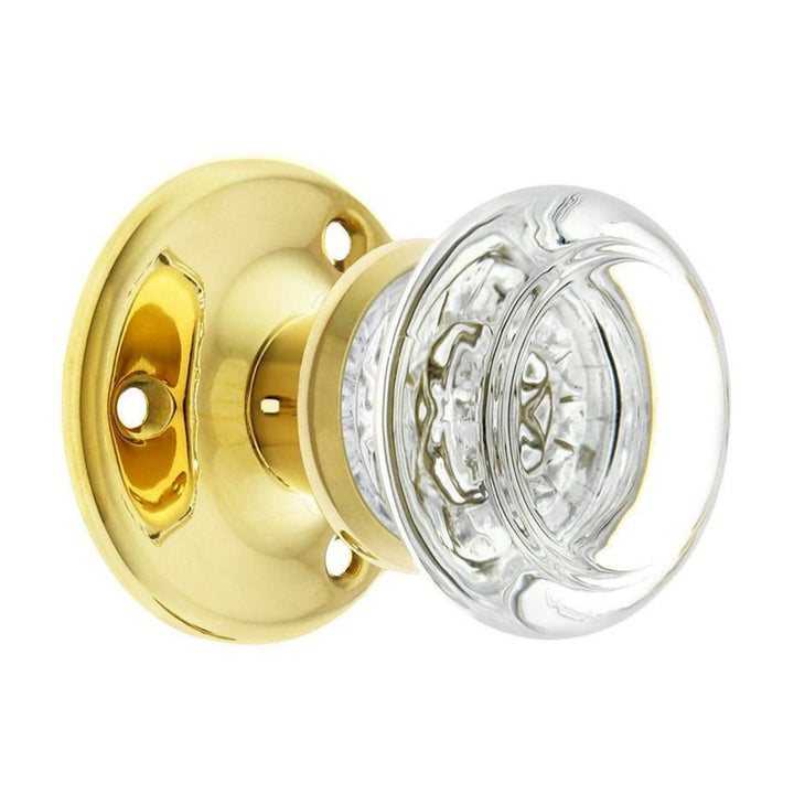 Doorknob Set - Art Deco Glass