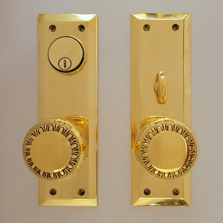Entrance Doorknob Set - Egg & Dart (Mortise)