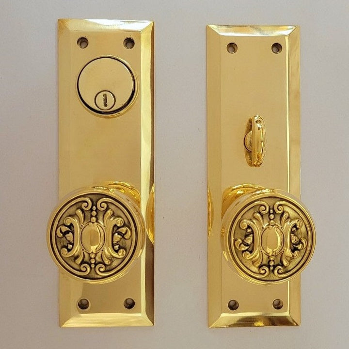 Entrance Doorknob Set - Victorian (Mortise)