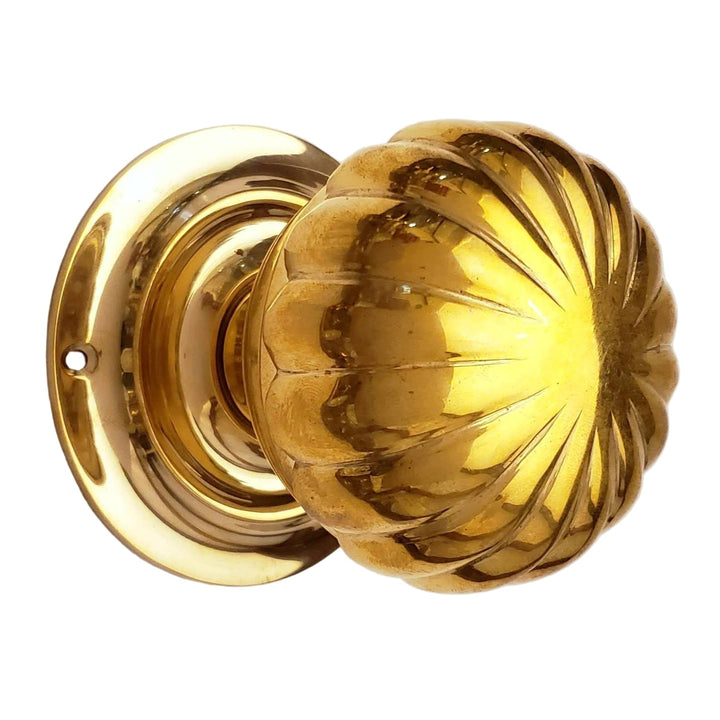 Brass Center Doorknob