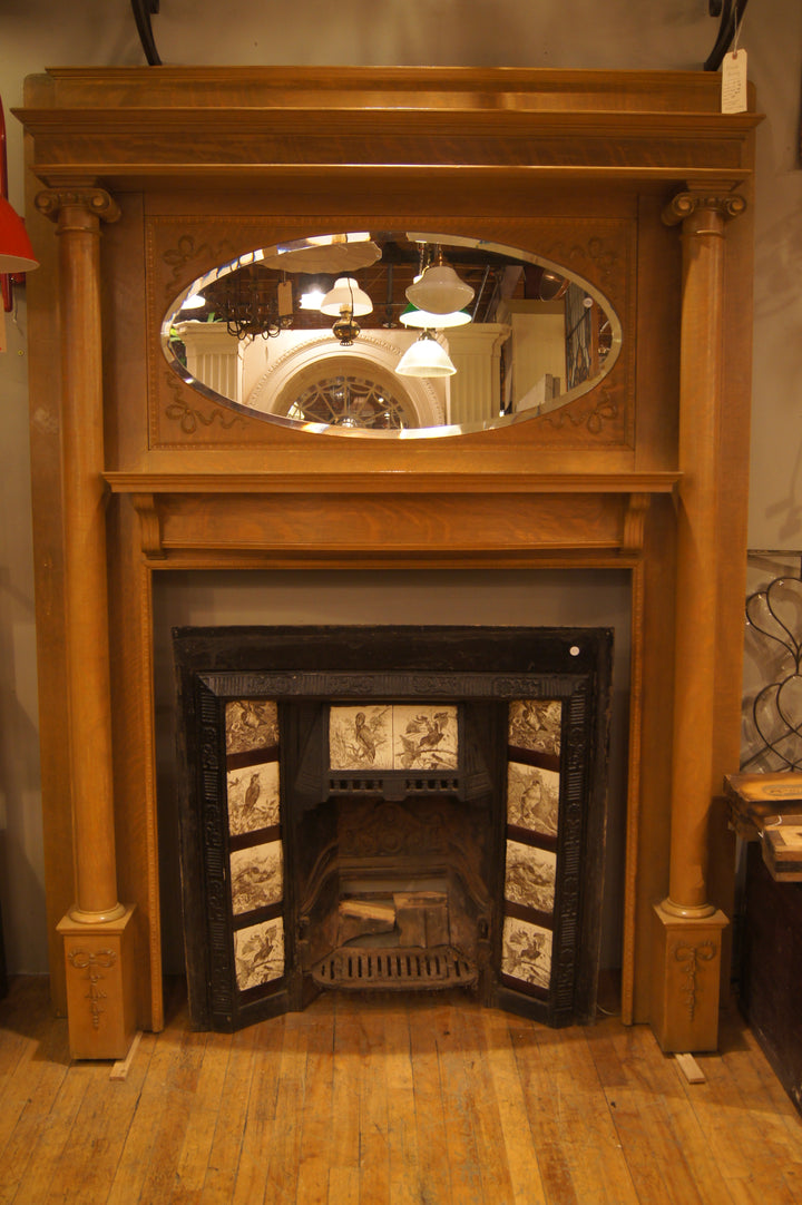 Antique Fireplace Mantel (62-½