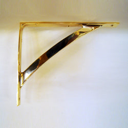 Brass Shelf Bracket - Plain Tip (8" x 10")
