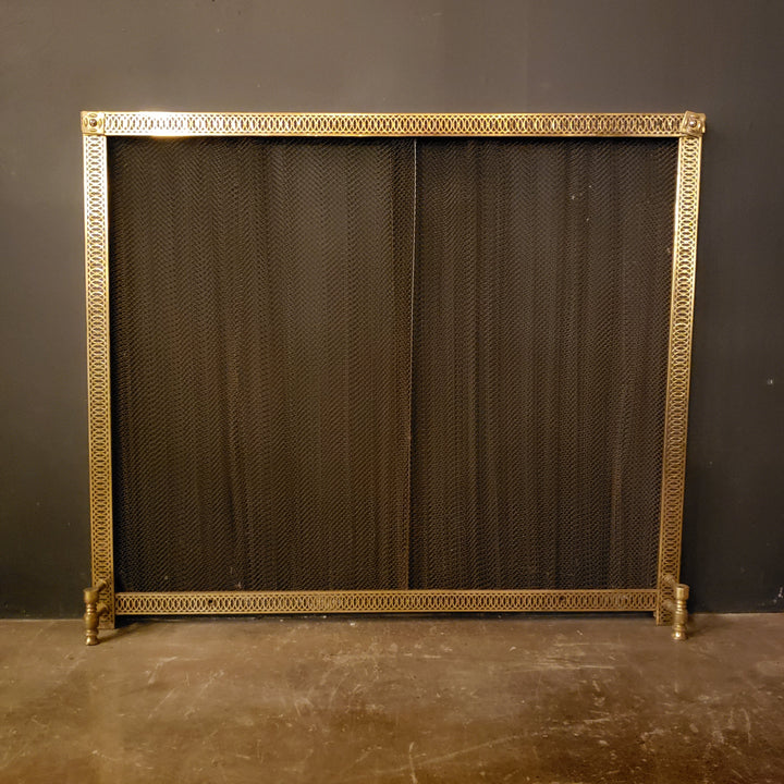 Antique Fireplace Screen (36-¼ x 31) – The Door Store