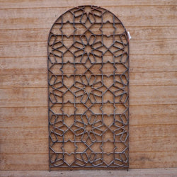 Antique Arched Iron Panel (40" x 82") x2