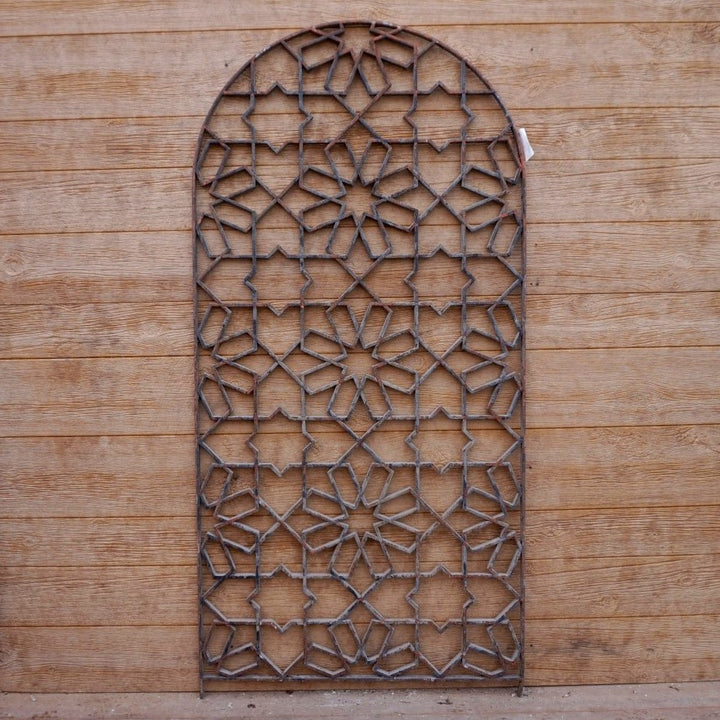 Antique Arched Iron Panel (40