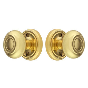 Pair of Solid Brass Oval Mortice Artisan Brass Door Knob 65mm With Screws  Pack of 2 -  Canada