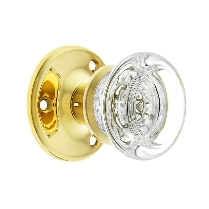 Doorknob Set - Art Deco Glass