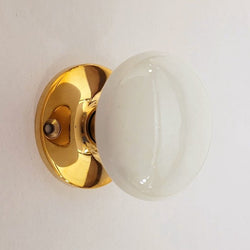 Doorknob Set - Porcelain White