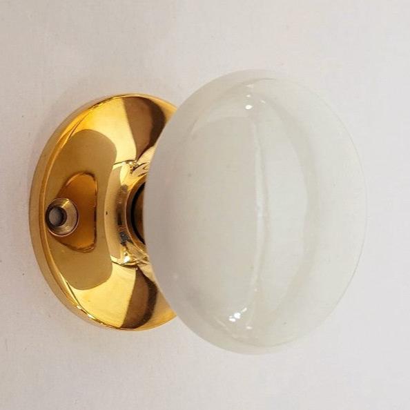 Doorknob Set - Porcelain White