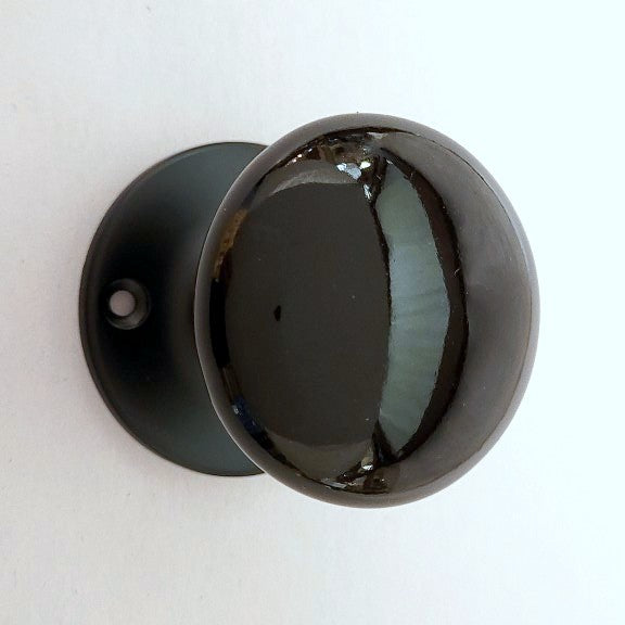 Doorknob Set - Porcelain Black