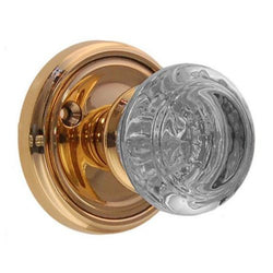 Doorknob Set - Art Deco Glass