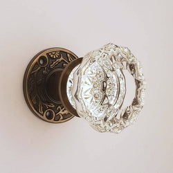Doorknob Set - Victorian Glass