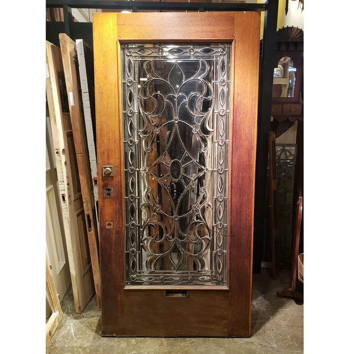 Exterior Leaded-Glass Door (41-½