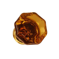 Glass Cabinet Knob - Amber