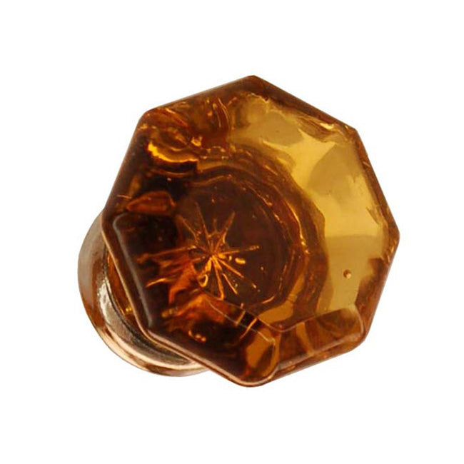 Glass Cabinet Knob - Amber
