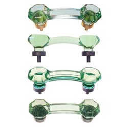 Glass Cabinet Pull - Depression Green