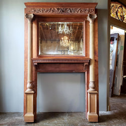 Antique Fireplace Mantel (65-¼"w x 96-¼"h)