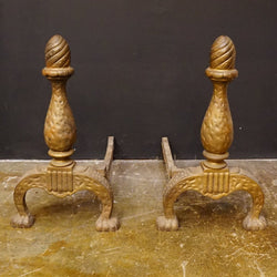 Pair Antique Andirons