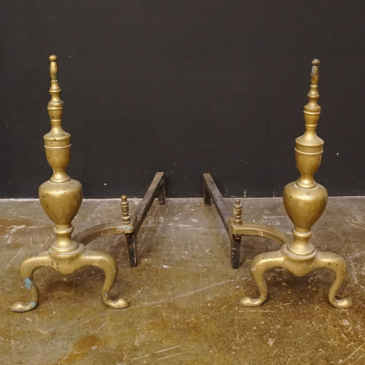 Pair Antique Andirons