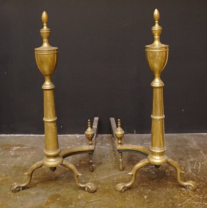 Pair Antique Andirons