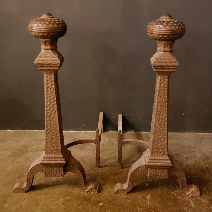 Pair Antique Andirons