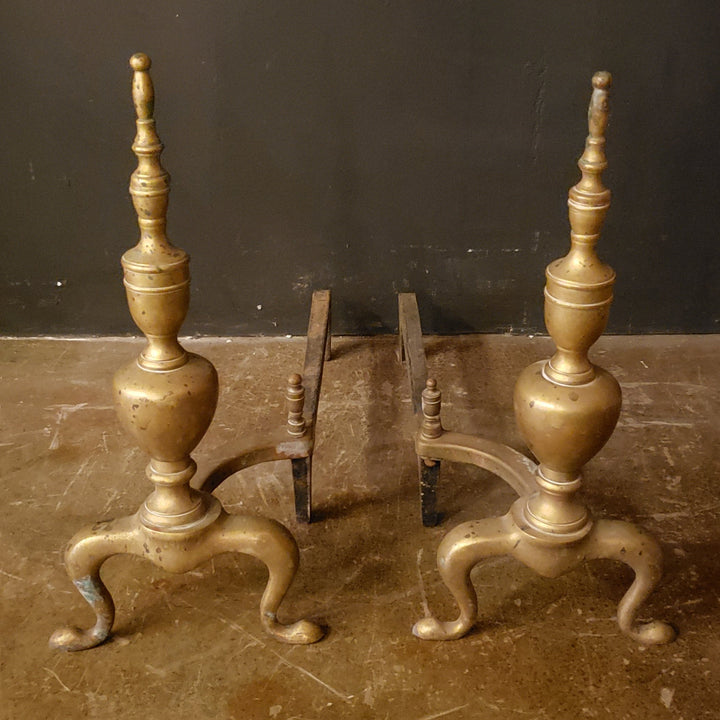 Pair Antique Andirons