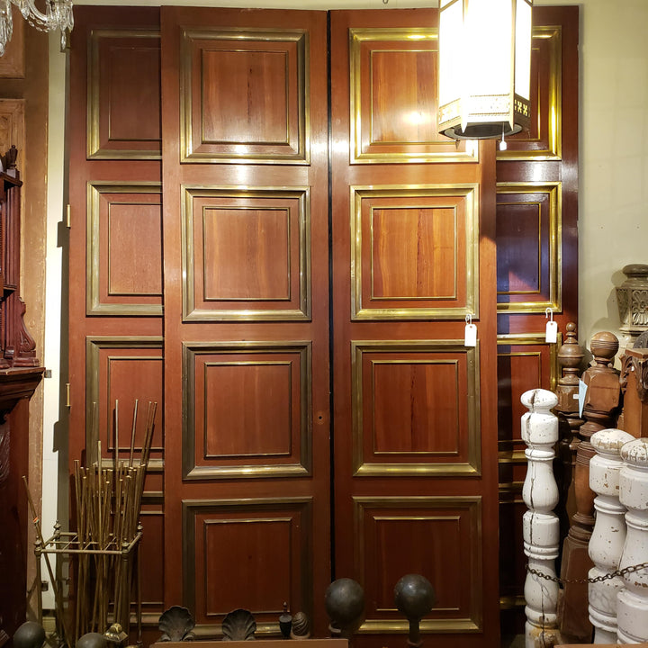 Pair Doors with Brass Trim (56