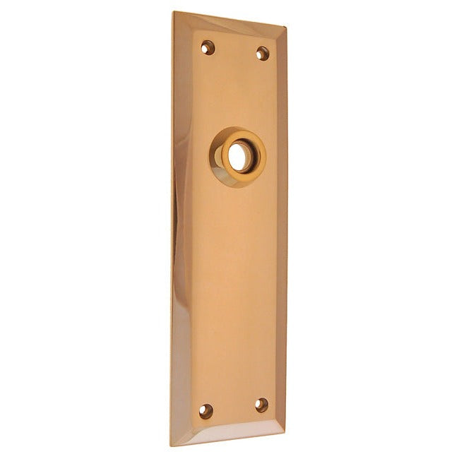 Doorknob Set - Lined Knob on Cast Beveled Plate (8