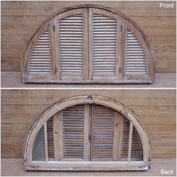 Transom Shutter - Arched (67" x 38-½") x2