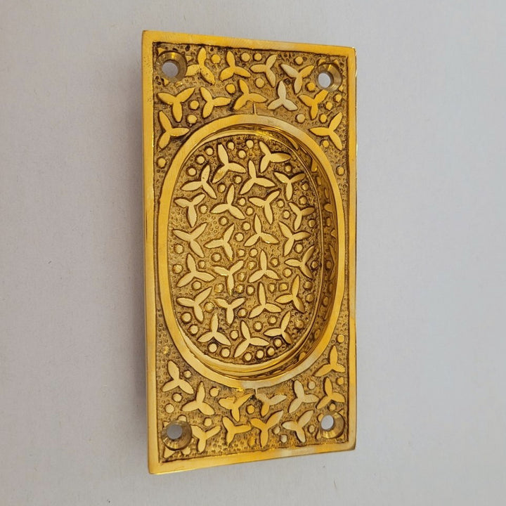 Flush Pull - Rice Pattern (4¼