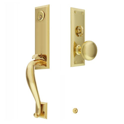 Entrance Handle Set - Large with Small Plate (Mortise)