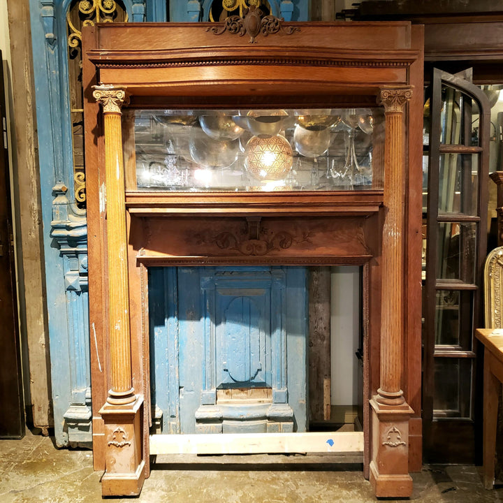 Antique Fireplace Mantel (66-⅛
